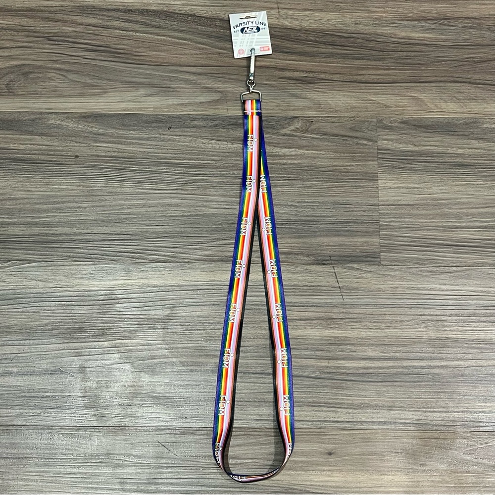 Varsity Line FIDM Fashion Design And Merchandising Rainbow Pride Lanyard New